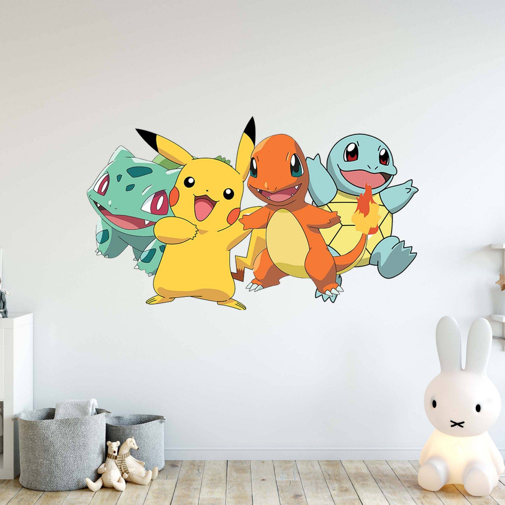 Pokemon Pikachu Wall Stickers Living Room Home Decor Art Mural UK Seller 