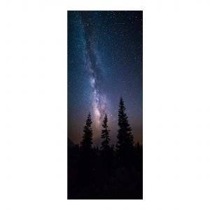 The Milky Way in the Galaxy Laminated vinyl Self- Adhesive Sticker for Door
