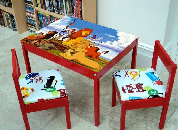 Lion King Simba's Pride Laminated Vinyl Cover Self-Adhesive for Desk and Tables