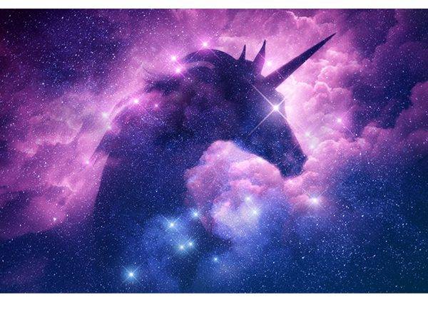 Unicorn in the Stars Laminated Vinyl Cover Self-Adhesive for Desk and Tables