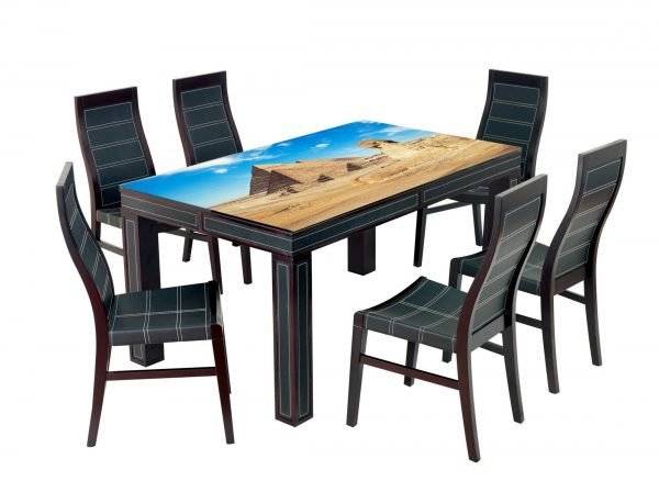 Pyramids in Egypt Laminated Vinyl Cover Self-Adhesive for Desk and Tables