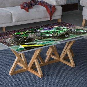 Monster Jam Big Car Laminated Vinyl Cover Self-Adhesive for Desk and Tables