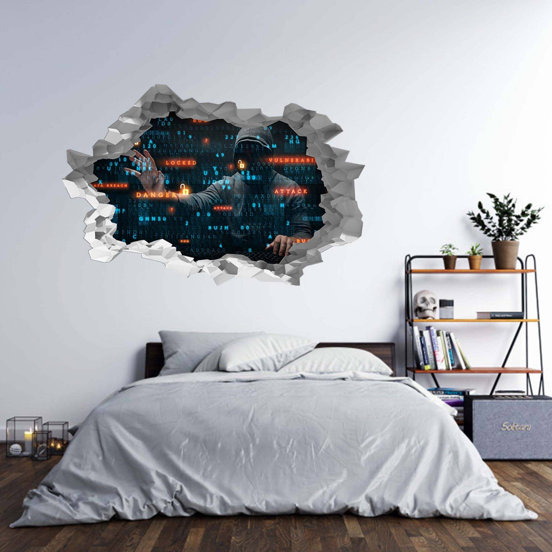 Character wall store stickers