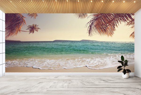 Relaxing Beach & Sea View Wall Mural Photo Wallpaper UV Print Decal Art Décor