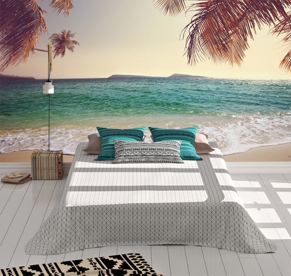 Relaxing Beach & Sea View Wall Mural Photo Wallpaper UV Print Decal Art Décor