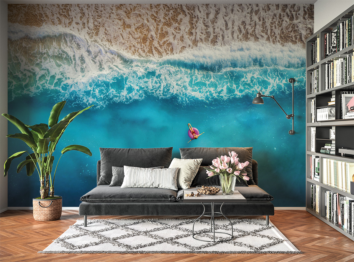 Relaxing Beach View Picture Wall Mural