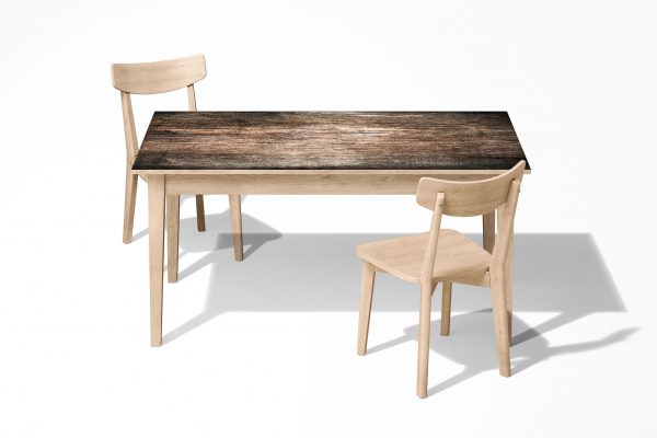 Dark Wood Texture Laminated Self Adhesive Vinyl Table Desk Art Décor Cover