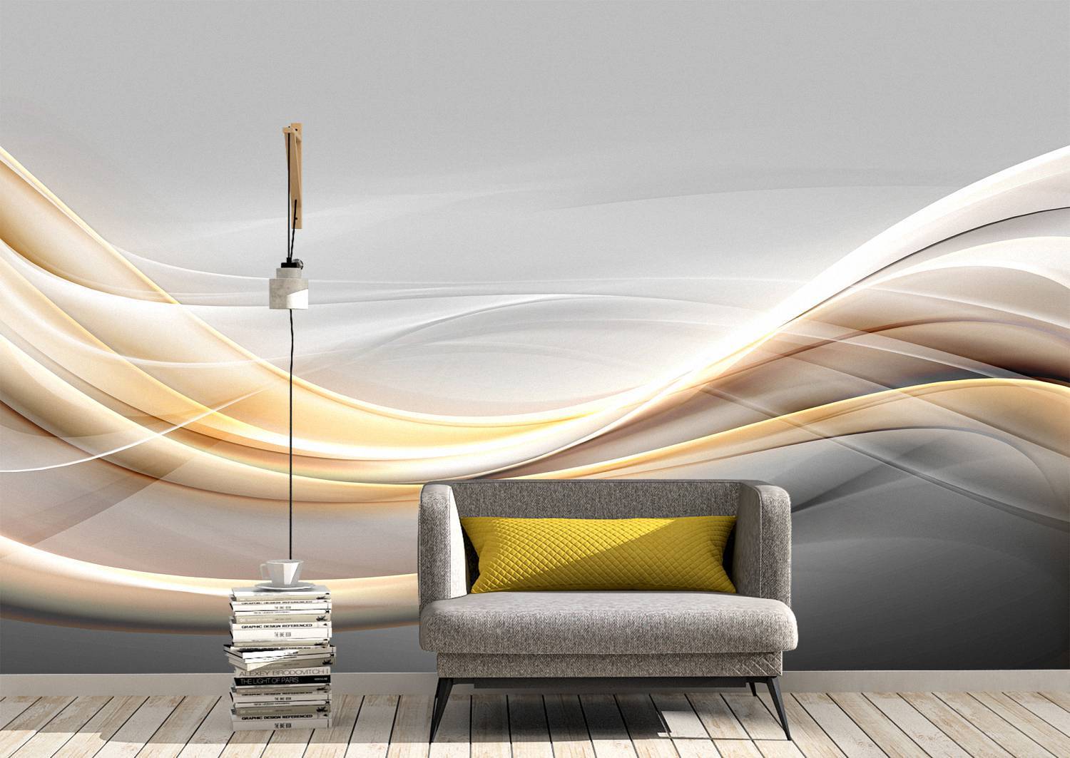 Waves Art Wall Mural Wallpaper Decal Art Décor - Blue Side Studio Waves Art Wall Mural Wallpaper Decal Art Décor - Blue Side Studio