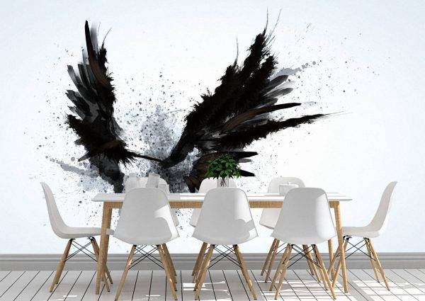 Abstract Angel Wings Wall Mural Photo Wallpaper UV Print Decal Art Décor