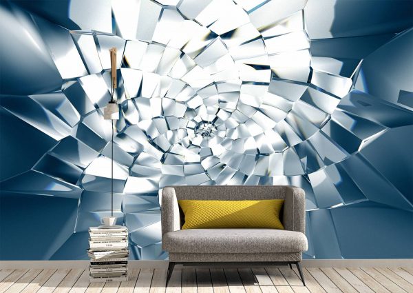 3D Abstract Crystal Star Wall Mural Photo Wallpaper UV Print Decal Art Décor