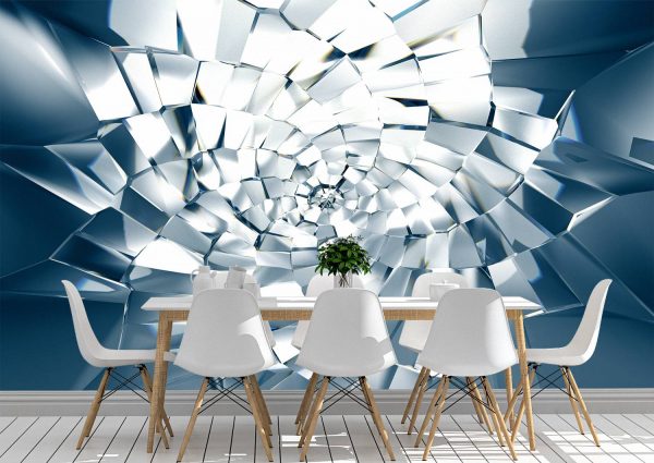 3D Abstract Crystal Star Wall Mural Photo Wallpaper UV Print Decal Art Décor