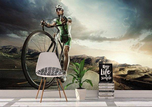 Road Cyclist Sport & Hobby Wall Mural Photo Wallpaper UV Print Decal Art Décor