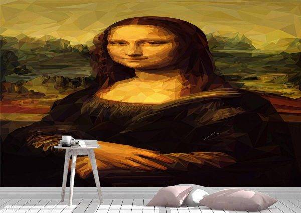 Mona Lisa Illustration Wall Mural Photo Wallpaper UV Print Decal Art Décor