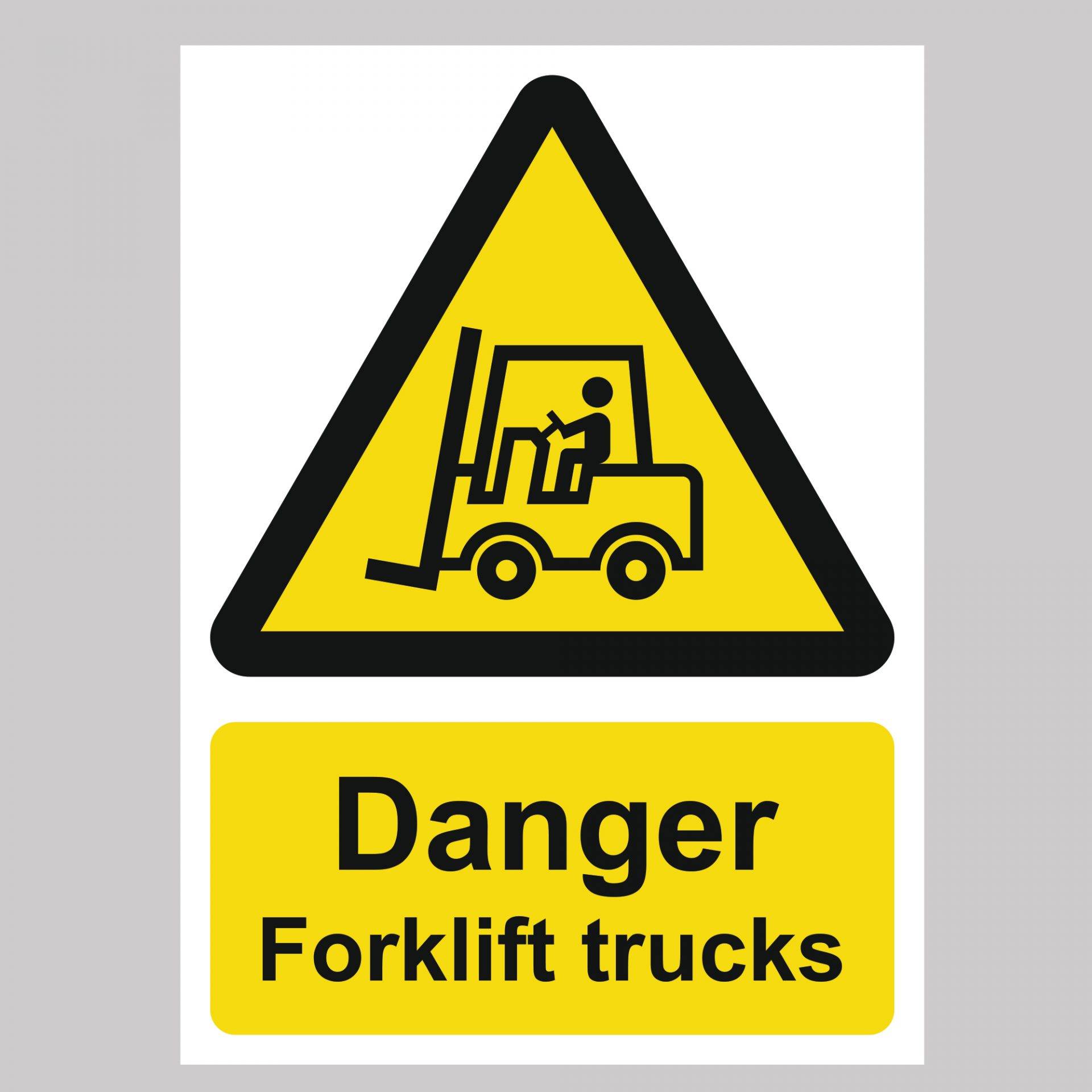 Danger Forklif Trucks Safety Sign Board Vinyl Sticker Busines Indoor & Outdoor UK Product