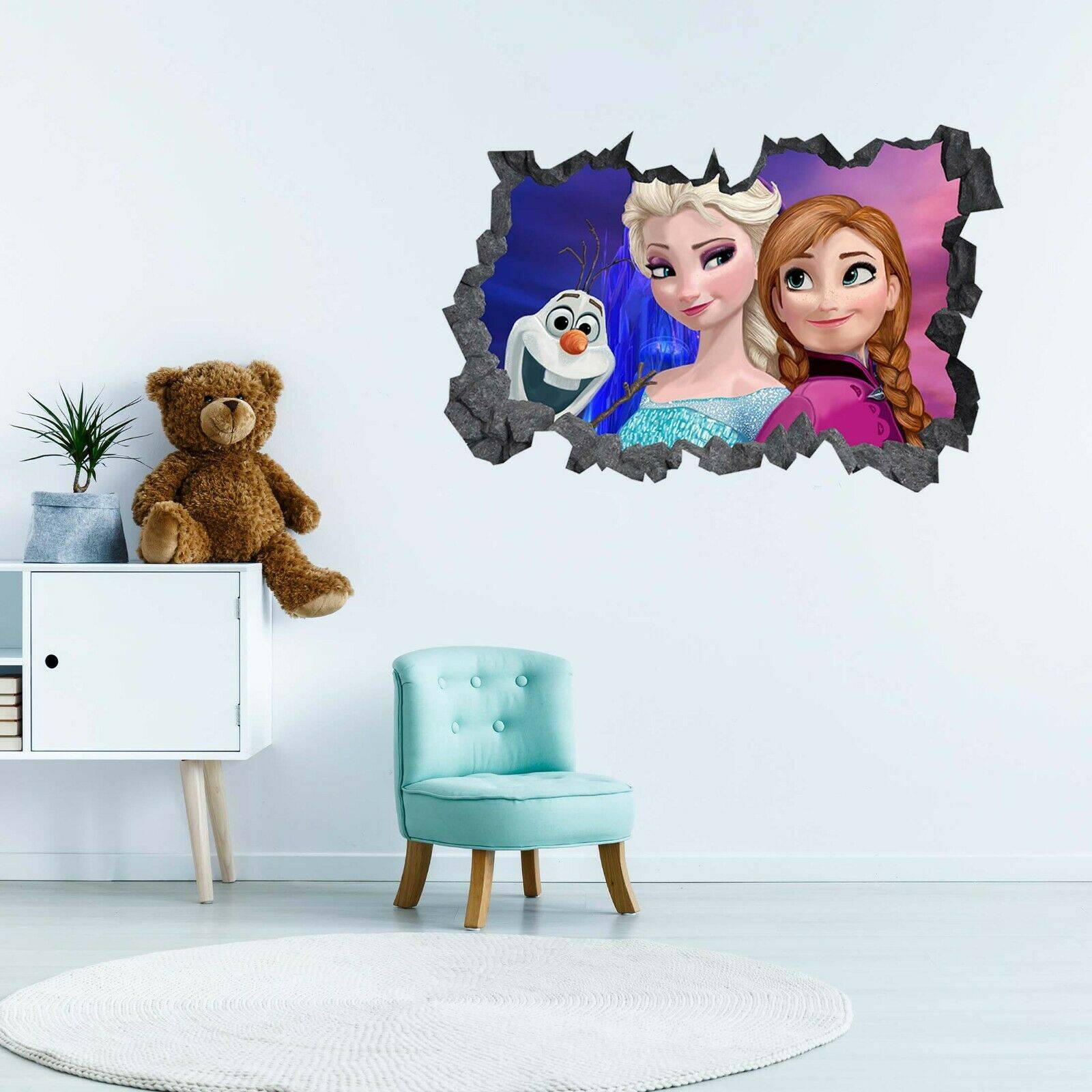 Frozen Theme Poster - Wall Sticker - Blue Side Studio