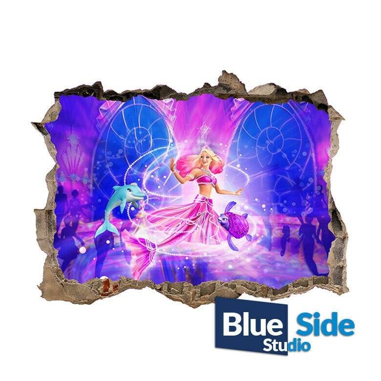 Details about   Magic Fantasy Princess 3D Window Effect Self Adhesive Wall Sticker Decal Mural 