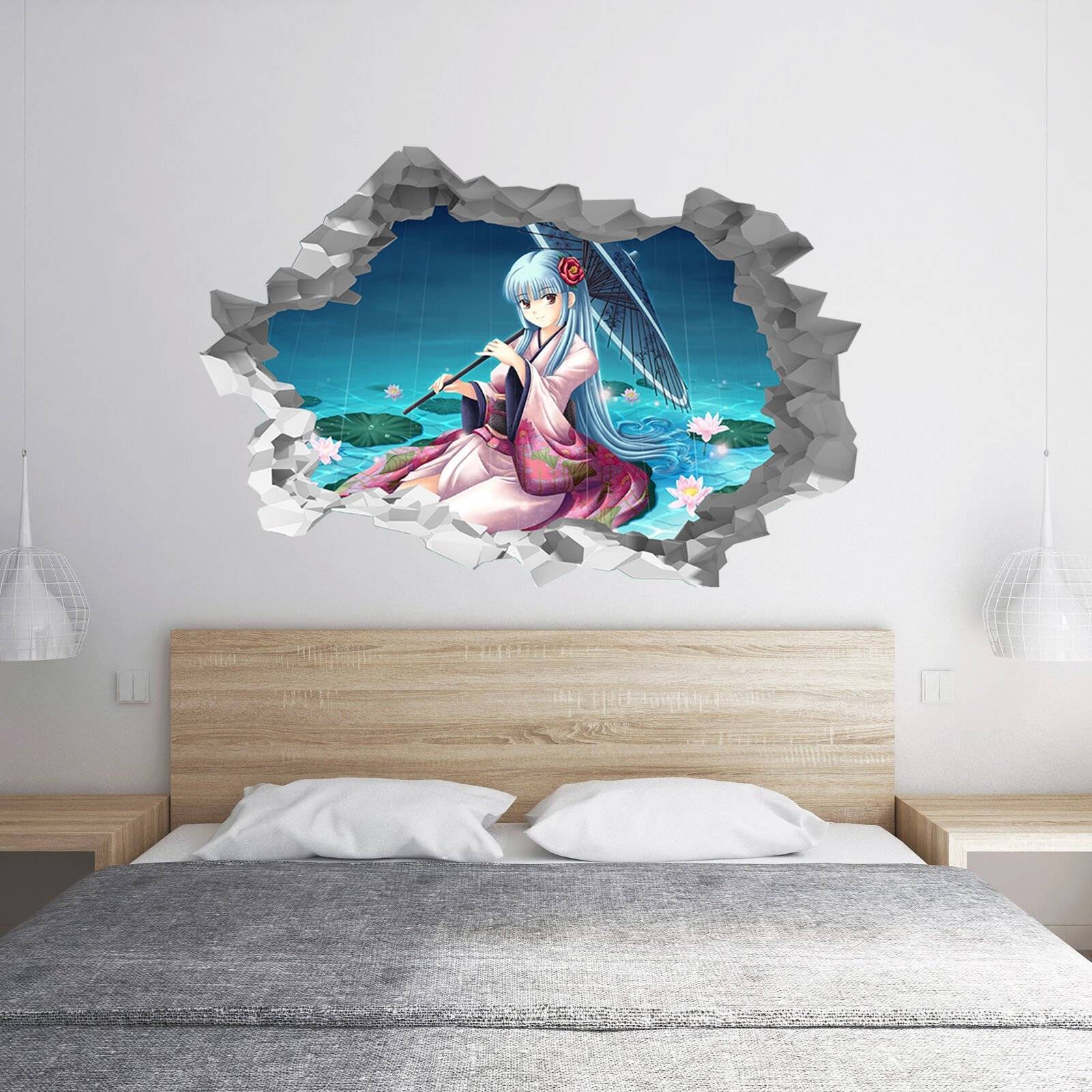 Details about   3D Klin Work I32 Japan Anime Wall Stickers Wall Mural Decals Acmy 